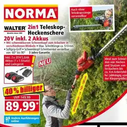 Norma WALTER 2in1 Teleskop-Heckenschere Angebot