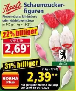 Norma Aseli Schaumzucker-figuren Angebot
