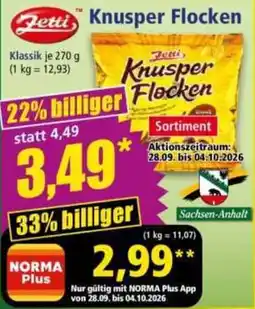 Norma Zetti Knusper Flocken Angebot