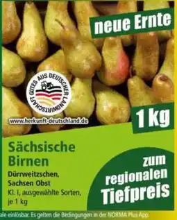 Norma Sächsische Birnen Angebot