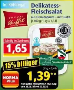 Norma Delikatess-Fleischsalat aus Oranienbaum – mit Gurke Angebot