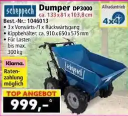 Norma scheppach Dumper DP3000 Angebot