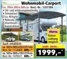 Norma Wohnmobil-Carport Angebot