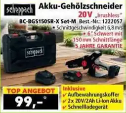 Norma scheppach Akku-Gehölzschneider Angebot