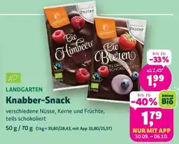 Biomarkt LANDGARTEN Knabber-Snack Angebot
