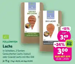 Biomarkt FOLLOWFISH Lachs Angebot