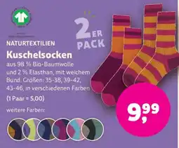 Biomarkt NATURTEXTILIEN Kuschelsocken Angebot