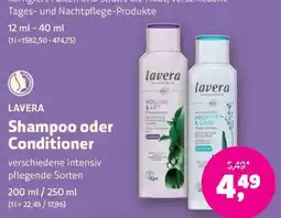 Biomarkt Lavera Shampoo oder Conditioner Angebot