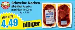 Norma Schweine Nackensteaks Paprika Angebot