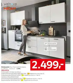 XXXLutz Küchenzeile Star, Front weiß Hochglanz Angebot