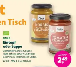 Biomarkt NABIO Eintopf oder Suppe Angebot