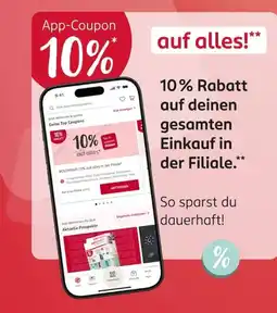 Rossmann App-Coupon Angebot