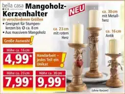 Norma bella casa Mangoholz-Kerzenhalter Angebot