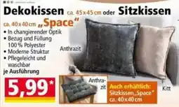 Norma Dekokissen Sitzkissen Space Angebot
