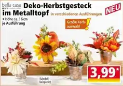 Norma bella casa Deko-Herbstgesteck im Metalltopf Angebot