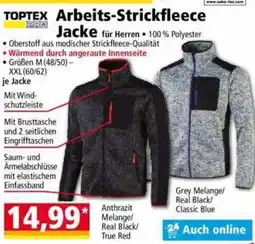 Norma TOPTEX PRO Arbeits-Strickfleece Jacke für Herren Angebot