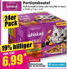 Norma whiskas Tasty Mix Angebot