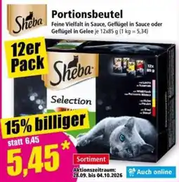 Norma Sheba Portionsbeutel Angebot