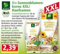 Norma Bio-Sonnenblumenkerne XXL/Hanfsamen Angebot