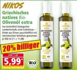 Norma NIKOS Griechisches natives Bio-Olivenöl extra Angebot