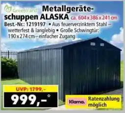Norma Metallgeräteschuppen ALASKA Angebot