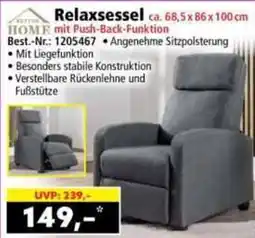 Norma Relaxsessel mit Push-Back-Funktion Angebot