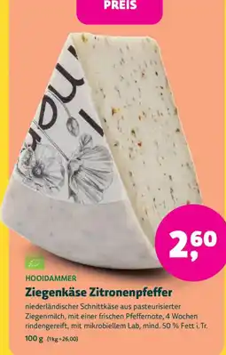 Biomarkt HOOIDAMMER Ziegenkäse Zitronenpfeffer Angebot