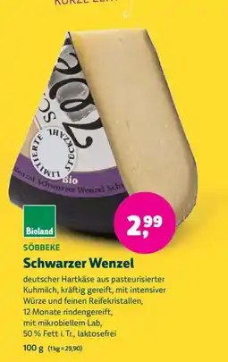 Biomarkt SÖBBEKE Schwarzer Wenzel Angebot