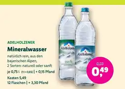 Biomarkt Adelholzener Mineralwasser Angebot