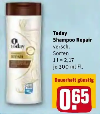 REWE Today Shampoo Repair 300ml Angebot