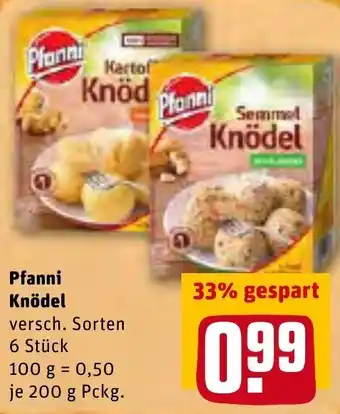 REWE Pfanni Knödel 200g Angebot