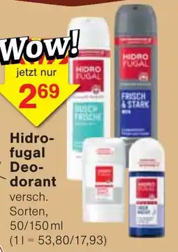 Wiglo Wunderland Hidrofugal Deodorant Angebot