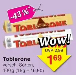 Wiglo Wunderland Toblerone Angebot