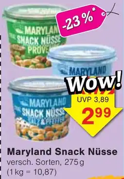 Wiglo Wunderland Maryland Snack Nüsse Angebot
