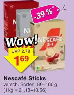 Wiglo Wunderland Nescafé Sticks Angebot