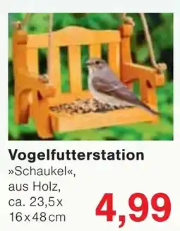Wiglo Wunderland Vogelfutterstation »Schaukel«, aus Holz Angebot
