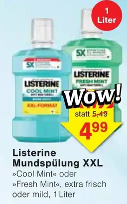Wiglo Wunderland Listerine Mundspülung XXL Angebot