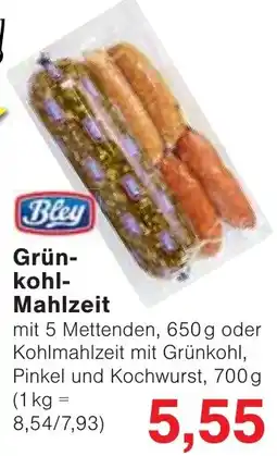 Wiglo Wunderland Bley Grünkohl-Mahlzeit Angebot