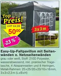 Wiglo Wunderland Easy-Up-Faltpavillon Angebot
