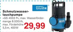 Wiglo Wunderland Güde Schmutzwassertauchpumpe Angebot