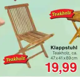 Wiglo Wunderland Klappstuhl Teakholz Angebot