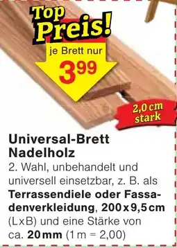 Wiglo Wunderland Universal-Brett Nadelholz Angebot
