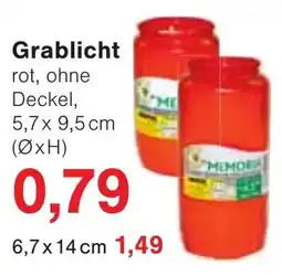 Wiglo Wunderland Grablicht rot, ohne Deckel Angebot