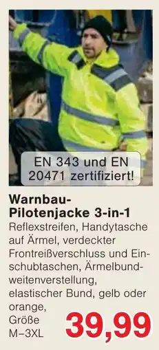 Wiglo Wunderland Warnbau-Pilotenjacke 3-in-1 Angebot