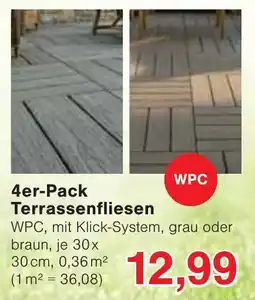 Wiglo Wunderland WPC Terrassenfliesen Angebot