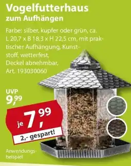 Sonderpreis Baumarkt Vogelfutterhaus zum Aufhängen Angebot