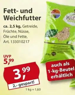 Sonderpreis Baumarkt Fett- und Weichfutter Angebot
