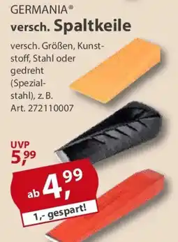 Sonderpreis Baumarkt GERMANIA Spaltkeile Angebot