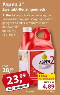 Sonderpreis Baumarkt Aspen 2 Zweitakt-Benzingemisch Angebot