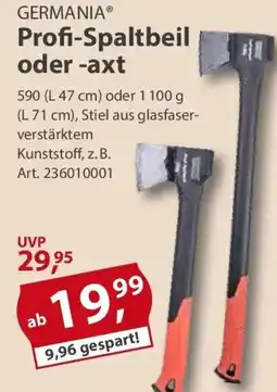 Sonderpreis Baumarkt GERMANIA Profi-Spaltbeil oder -axt Angebot